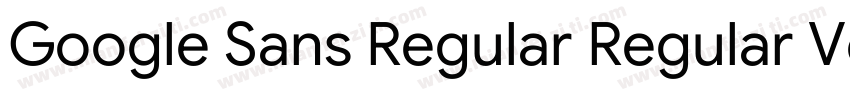 Google Sans Regular Regular Version字体转换